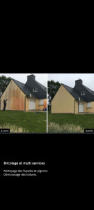 Photo de galerie - Peintre intérieur extérieur nettoyage de façade toiture dallage mur 