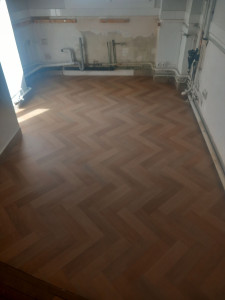 Photo de galerie - Pose de Sol PVC 
