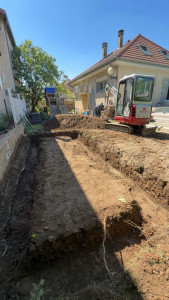 Photo de galerie - Terrassement + fondation pour pool house