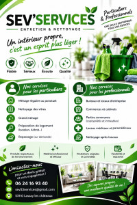 Photo de galerie - Ménage pour les particuliers et professionnels. Devis gratuits.
Déplacements 30 km autour de Lassay-les-Châteaux. 
Avance immédiate du crédit d'impôt. 