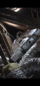 Photo de galerie - Pose de gainable daikin avec régulation airzone