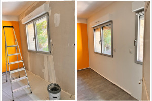 Photo de galerie - Pose de placo et mise en peinture