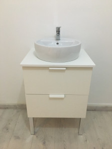 Photo de galerie - Installation meuble plus vasque 