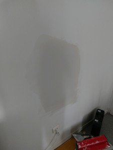 Photo de galerie - Finition du trou avec renforcement placo+ferraillage +jointer et finition enduit 