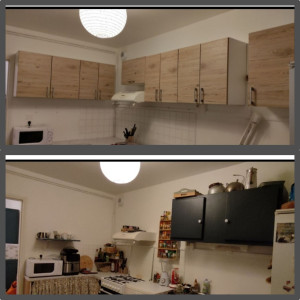 Photo de galerie - Montage meubles haut d'une cuisine 