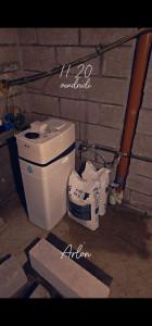 Photo de galerie - Pose d adoussiseur d eau ville d arlon de marque van marcke. 