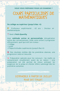 Photo de galerie - Donne cours maths onformatique