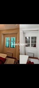 Photo de galerie - Changement d'anciennes fenêtre bois par fenêtre pvc avec aération étanchéité et peinture 