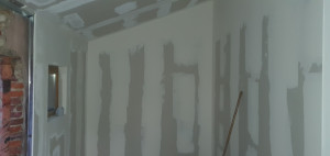 Photo de galerie - Pose placo/ bandes/ enduit