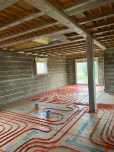 Photo de galerie - Installation plancher chauffant 