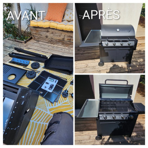 Photo de galerie - Montage d’un barbecue chez un particulier AlloVoisins.