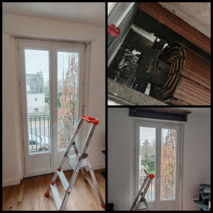 Photo de galerie - Diagnostic de panne volet roulant.
Ouverture du coffre, remise en jeux du volet, remplacement des anti-relevage, essaie du bon fonctionnement, fermeture du coffre avec joint acrylique.