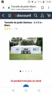 Photo de galerie - Tente de réception / Barnum / Chapiteau (usage domestique)