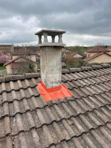 Photo de galerie - Changement de chapeau + étanchéité 