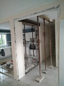 Photo de galerie - Ouverture dans mur porteur 