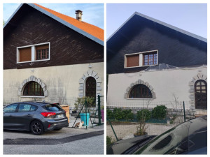 Photo de galerie - Rénovation façade et bardage bois