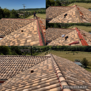 Photo de galerie - Réparation de faîtage en clôture ventilé