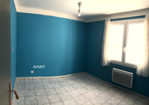 Photo de galerie - Rénovation d'un T2 dans le vieux Saint Laurent de la Salanque - La chambre avant la rénovation