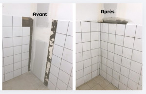 Photo de galerie - Pose de carrelage 