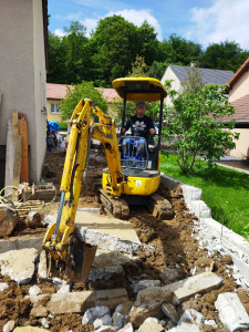 Photo de galerie - Démolition et préparation à la pose du pavé