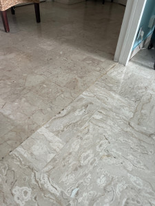 Photo de galerie - Sol marbre nettoyé avec soin 