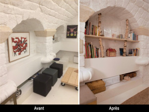 Photo de galerie - Transformation d'une boutique/appartement dans Paris 18e : la cave