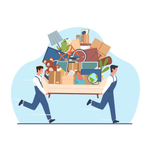 Photo de galerie - Aide déménagement avec tout le matérièl nécéssaire à la protection et à la manutention du mobilier.