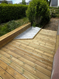 Photo de galerie - Création d’une petite terrasse