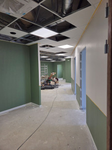 Photo de galerie - Réalisation en  Peinture premier couche différent couleur 