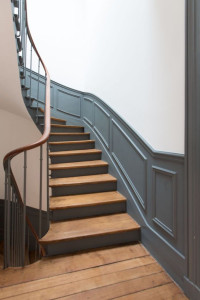 Photo de galerie - Peinture cage d'escalier sur lille