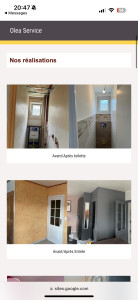 Photo de galerie - Rénovation complète des mur et plafond 
