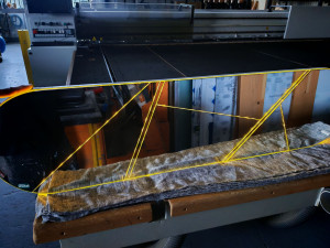 Photo de galerie - Miroir avec led fabriquer sur mesure 
