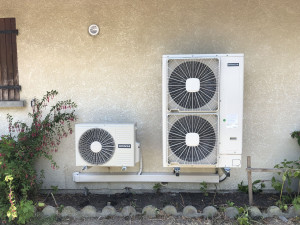 Photo de galerie - Pose d un thermodynamique en split+ pompe à chaleur air/eau pour chauffage sur radiateur 