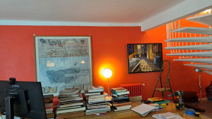 Photo de galerie - Pose de 12 cadre œuvre d'art grand format 
