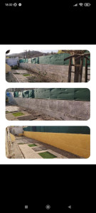 Photo de galerie - Réfection mur de clôture et enduit de finition