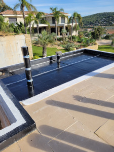Photo de galerie - étanchéité toiture terrasse avec isolation thermique 