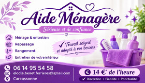 Photo de galerie - 
entretien et ménage 
rangement 
repasse 
entretien de votre intérieur 
