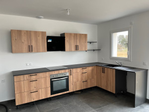 Photo de galerie - Implantation d’une cuisine sur une construction neuve 