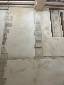 Photo de galerie - Enduits traditionnel à la chaux colorée 