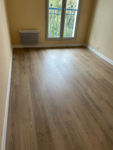 Photo de galerie - Parquet ,plinthes.