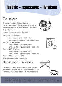 Photo de galerie - Bonjour 

je vous propose mes services pour le linge, 
n'hésitez pas si vous avez des questions. 
