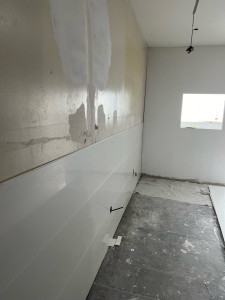 Photo de galerie - Pose de plaque PVC