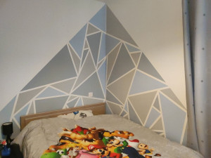 Photo de galerie - Réalisation d un coin nuit en peintures