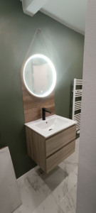 Photo de galerie - Création et pose d'un éclairage salle de bain 