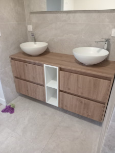 Photo de galerie - Meuble double vasque.