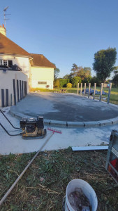 Photo de galerie - Montage piscine