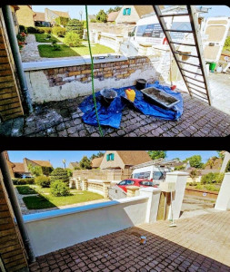 Photo de galerie - Ravalement de muret 