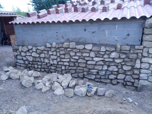 Photo de galerie - Montage de mur en pierre