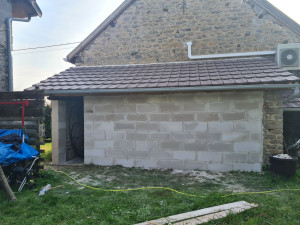 Photo de galerie - Mur de bâtiment en ciporex.