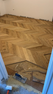 Photo de galerie - Pose de parquet - Revêtement de sol